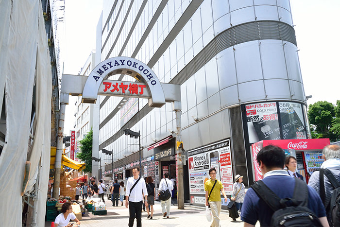 ❼アメ横入り口(JR上野駅側)