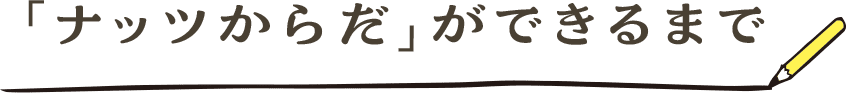 「ナッツからだ」ができるまで