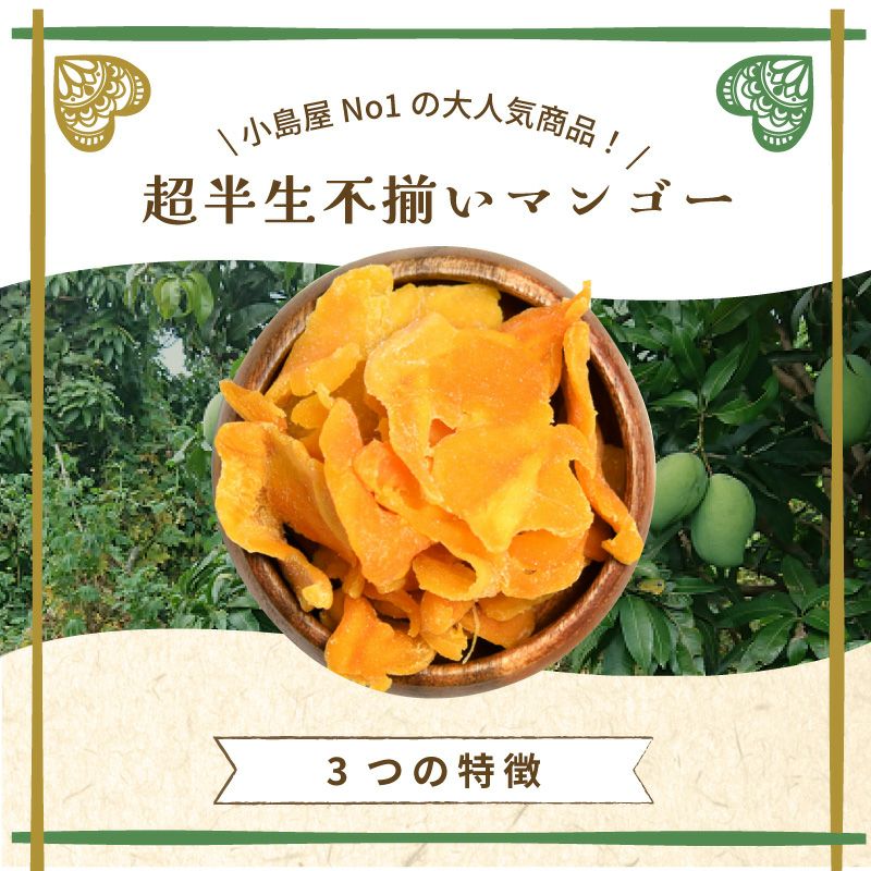 不揃い超半生ドライマンゴー［フィリピン・セブ島産］《250g》