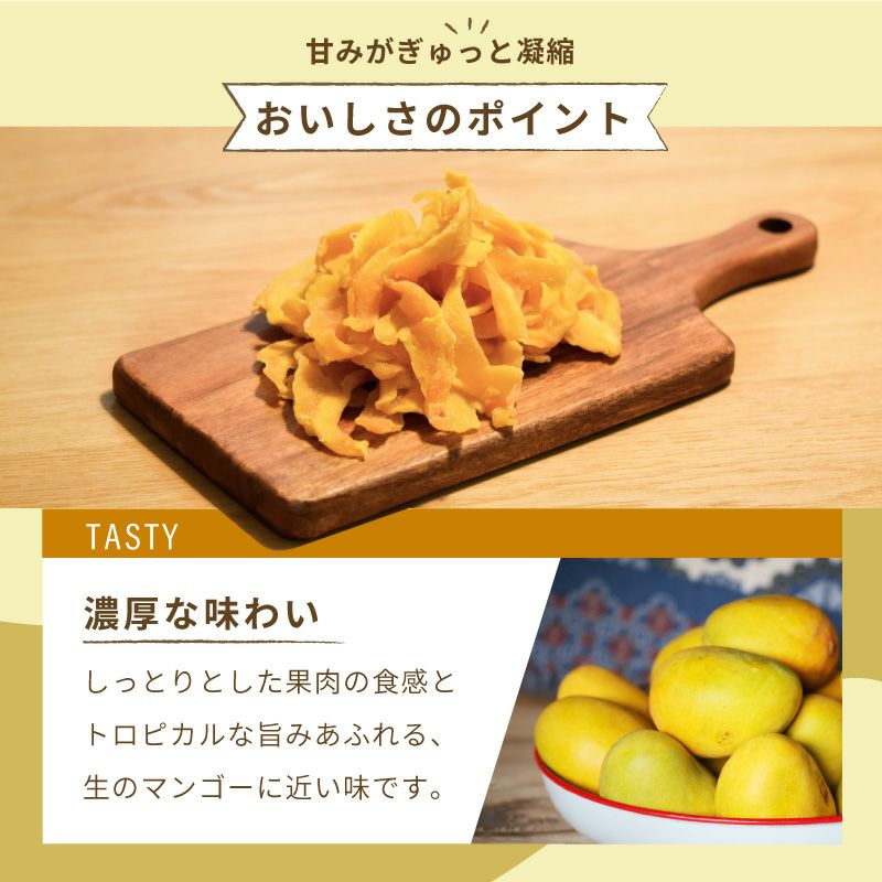 不揃い超半生ドライマンゴー［フィリピン・セブ島産］《1kg》