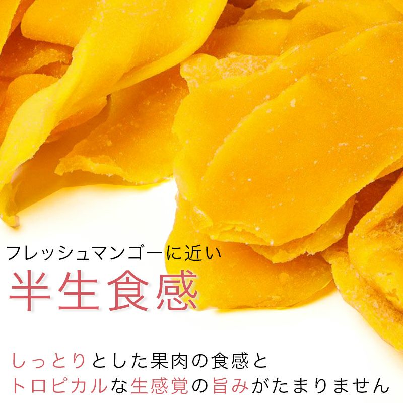 ★新物入荷　超半生ドライマンゴー［フィリピン産］《210g》